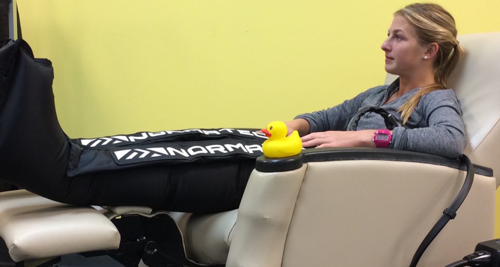 Ann Arbor Recovery Lounge with NormaTec Compression Boots and Sports Massage